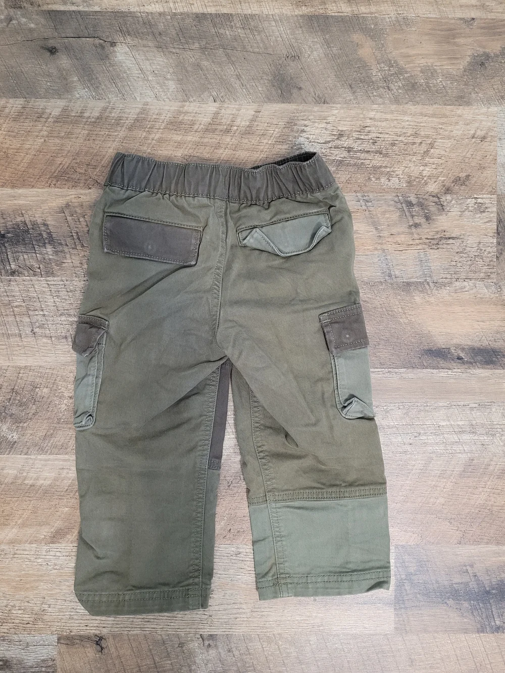 Baby GAP Olive Patchwork Cargo Pants Sz 2 Years Toddler